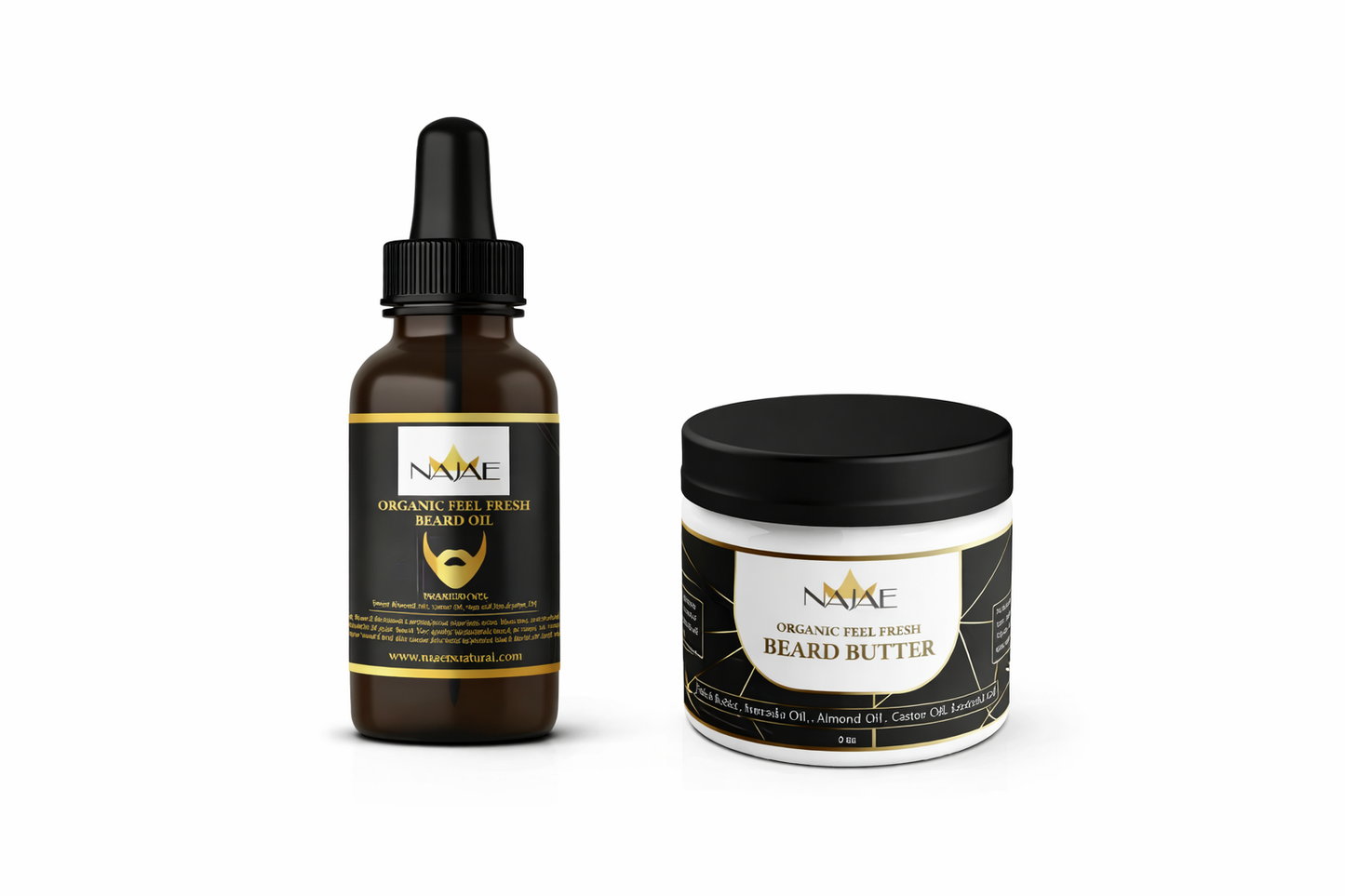Organic Feel Fresh Beard Oil & Beard Butter Duo
